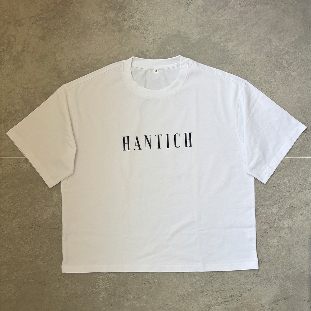 WHITE BOXY TEE