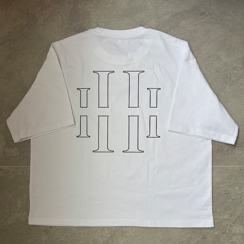 WHITE BOXY TEE